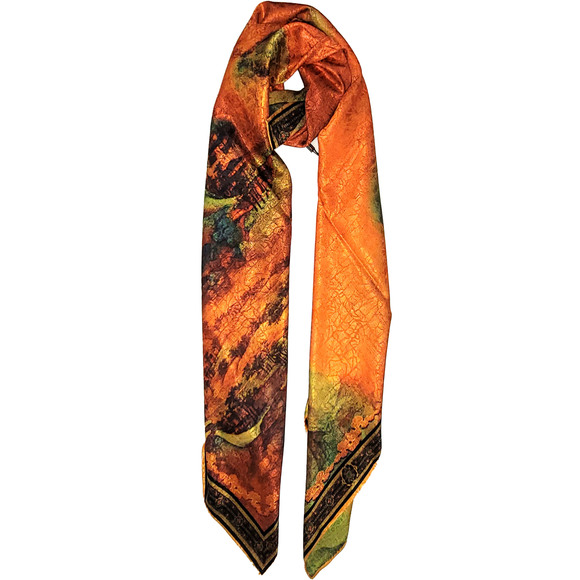 NWT Double Sided Silk Scarf 53"x53" Large Square Shawl Wrap XiangYunSha 36441 - Picture 7 of 14